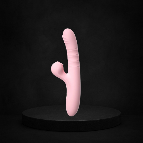 Vibrante Duplo - Sugador e Vai e Vem - 23,8cm