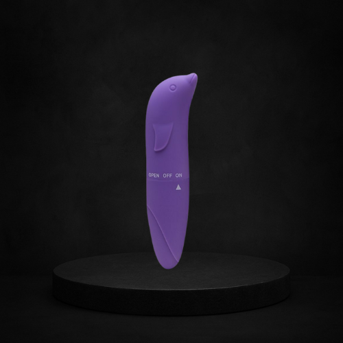 Vibrante Golfinho Aveludado - 1 vibração -12cm