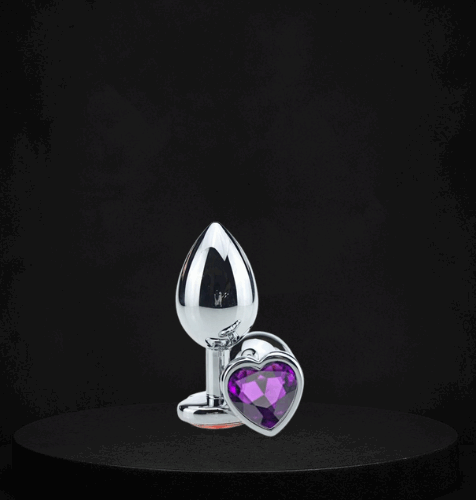 Plug Anal Metal g Coração Lilás